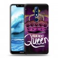 Дизайнерский пластиковый чехол для Nokia 5.1 Plus Панк корона