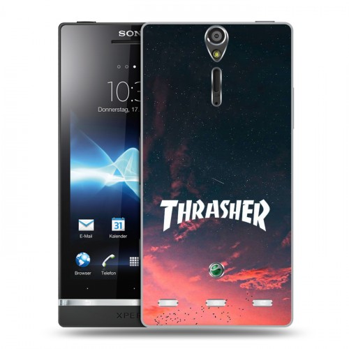 Дизайнерский пластиковый чехол для Sony Xperia S Скейтер стиль