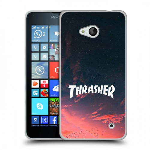 Дизайнерский пластиковый чехол для Microsoft Lumia 640 Скейтер стиль