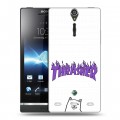 Дизайнерский пластиковый чехол для Sony Xperia S Скейтер стиль