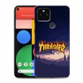 Дизайнерский пластиковый чехол для Google Pixel 5 Скейтер стиль