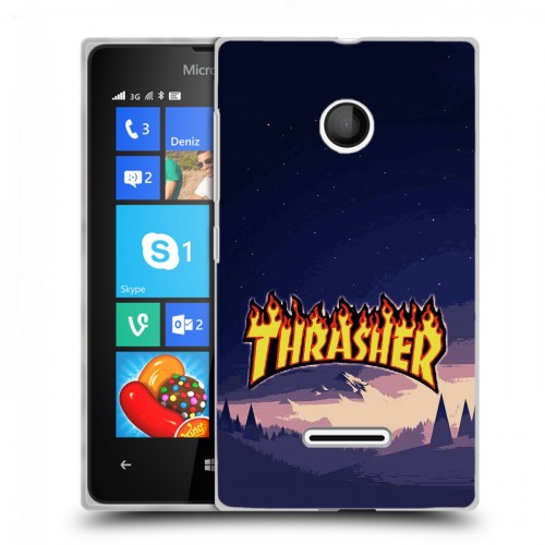 Дизайнерский пластиковый чехол для Microsoft Lumia 435 Скейтер стиль