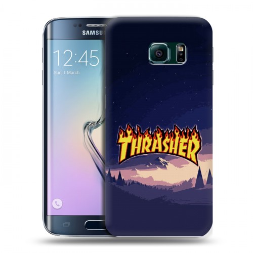 Дизайнерский пластиковый чехол для Samsung Galaxy S6 Edge Скейтер стиль