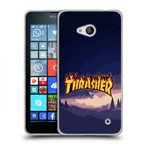 Дизайнерский пластиковый чехол для Microsoft Lumia 640 Скейтер стиль