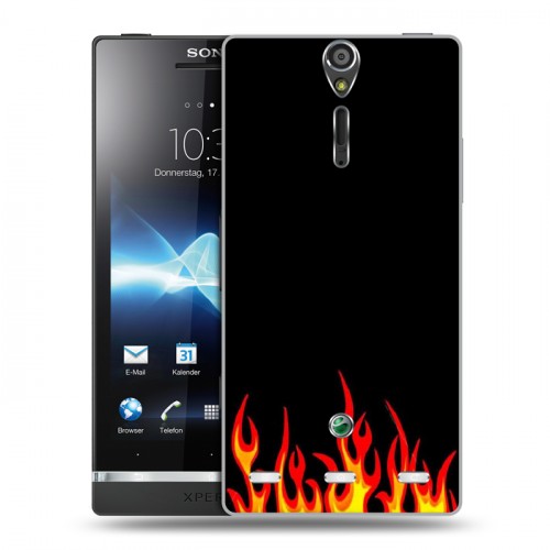 Дизайнерский пластиковый чехол для Sony Xperia S Скейтер стиль