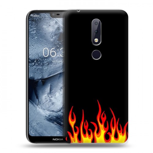 Дизайнерский силиконовый чехол для Nokia 6.1 Plus Скейтер стиль