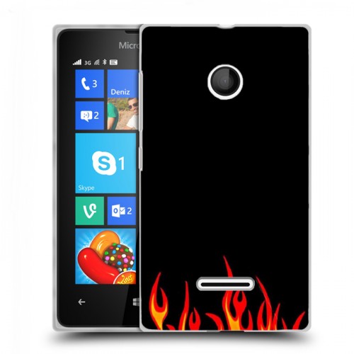 Дизайнерский пластиковый чехол для Microsoft Lumia 435 Скейтер стиль