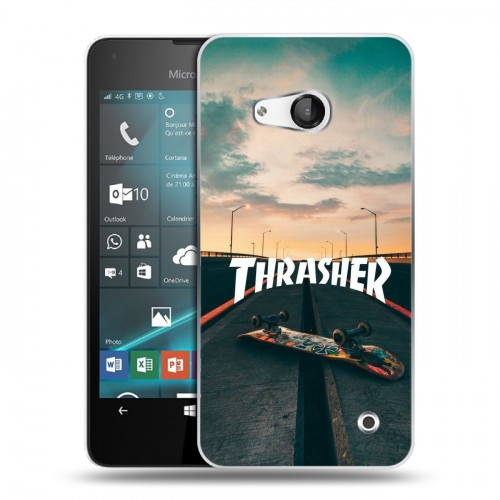Дизайнерский пластиковый чехол для Microsoft Lumia 550 Скейтер стиль