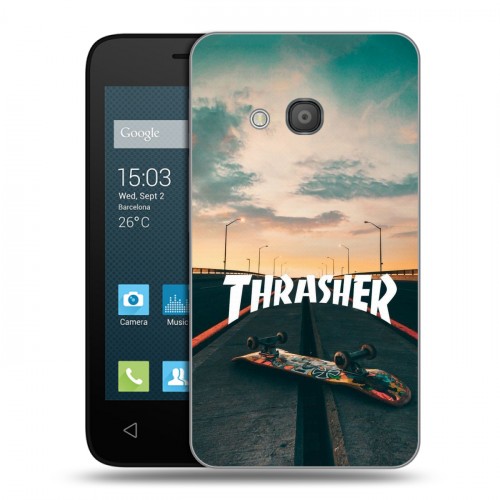 Дизайнерский силиконовый чехол для Alcatel One Touch Pixi 4 (4) Скейтер стиль