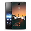 Дизайнерский пластиковый чехол для Sony Xperia TX Скейтер стиль