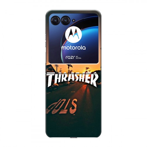Дизайнерский пластиковый чехол для Motorola Razr 40 Ultra Скейтер стиль