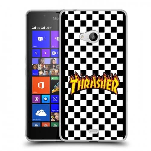 Дизайнерский пластиковый чехол для Microsoft Lumia 540 Скейтер стиль