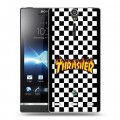 Дизайнерский пластиковый чехол для Sony Xperia S Скейтер стиль