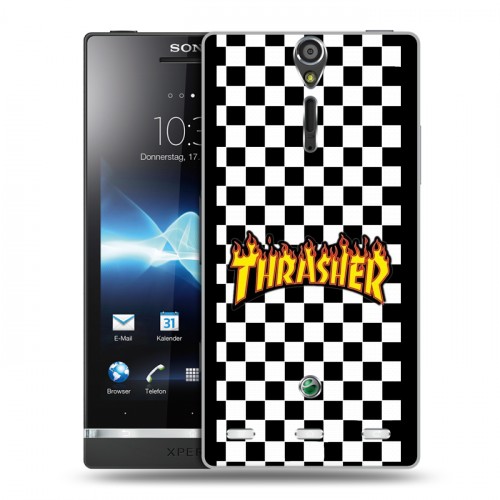 Дизайнерский пластиковый чехол для Sony Xperia S Скейтер стиль