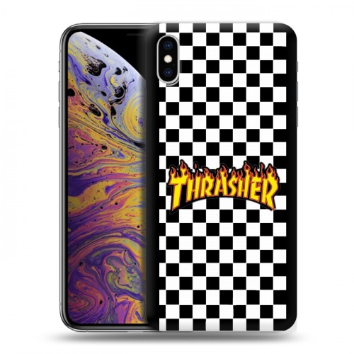 Дизайнерский силиконовый чехол для Iphone Xs Max Скейтер стиль