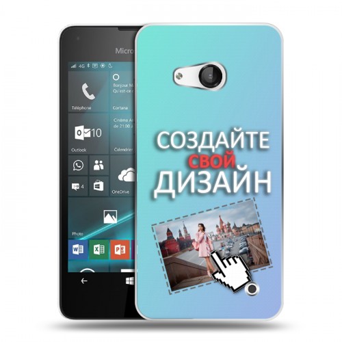 Дизайнерский пластиковый чехол для Microsoft Lumia 550 Создай свой