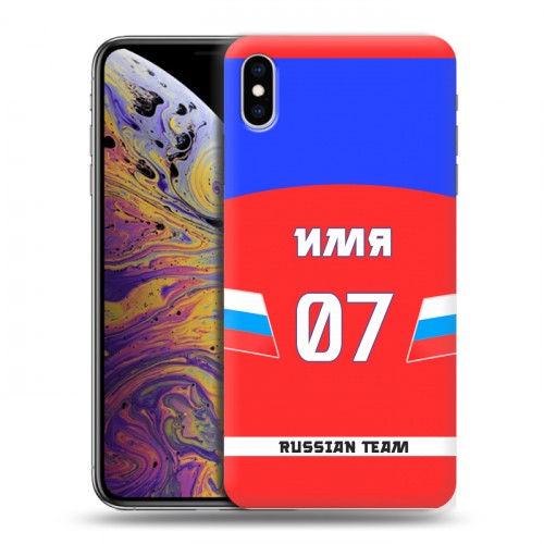 Дизайнерский силиконовый чехол для Iphone Xs Max Именные