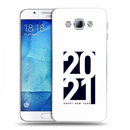 Дизайнерский пластиковый чехол для Samsung Galaxy A8 Happy 2021
