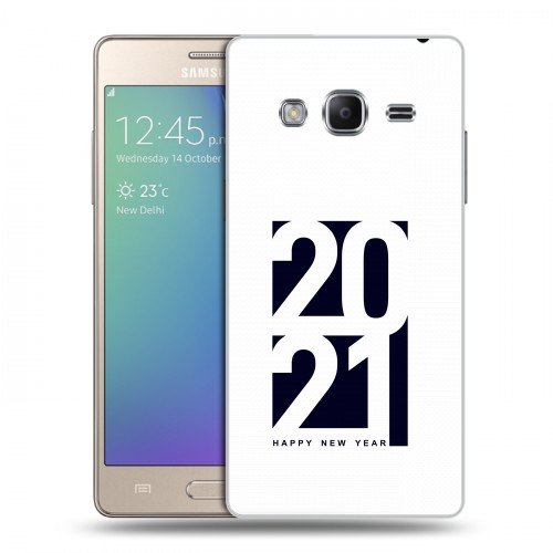 Дизайнерский пластиковый чехол для Samsung Z3 Happy 2021