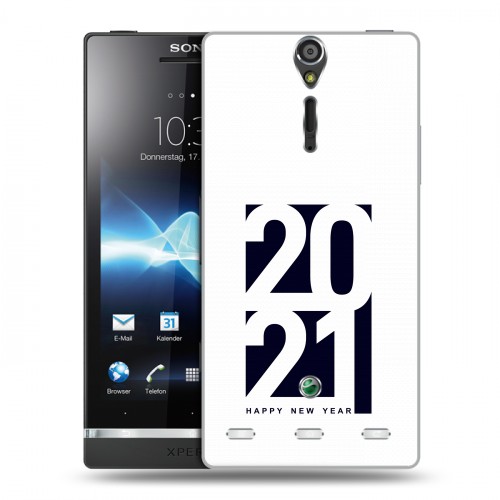 Дизайнерский пластиковый чехол для Sony Xperia S Happy 2021