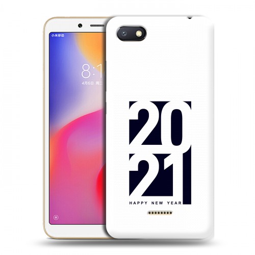 Дизайнерский пластиковый чехол для Xiaomi RedMi 6A Happy 2021