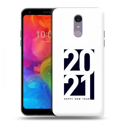 Дизайнерский пластиковый чехол для LG Q7 Happy 2021