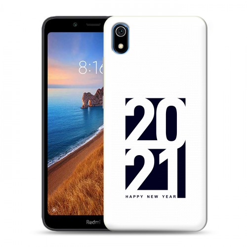 Дизайнерский силиконовый чехол для Xiaomi RedMi 7A Happy 2021