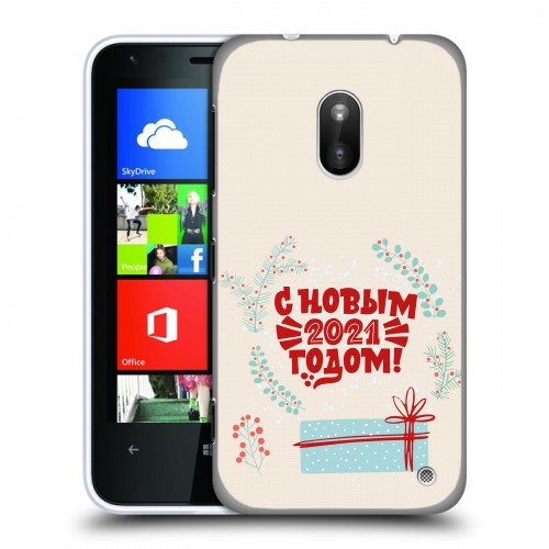 Дизайнерский пластиковый чехол для Nokia Lumia 620 Happy 2021