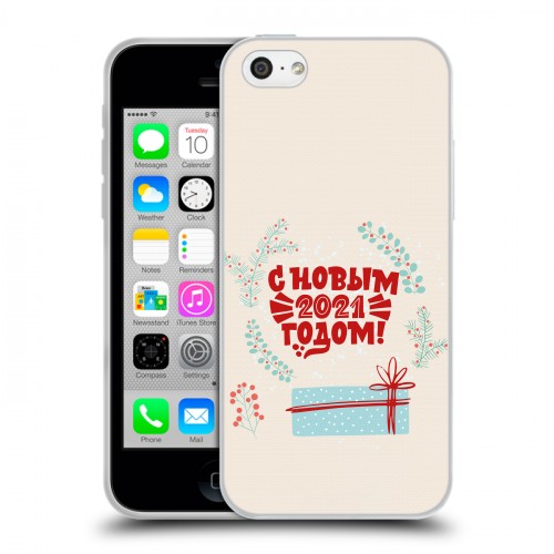 Дизайнерский пластиковый чехол для Iphone 5c Happy 2021