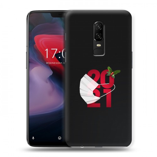 Дизайнерский пластиковый чехол для OnePlus 6 Happy 2021