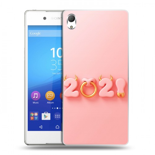 Дизайнерский пластиковый чехол для Sony Xperia Z3+ Happy 2021