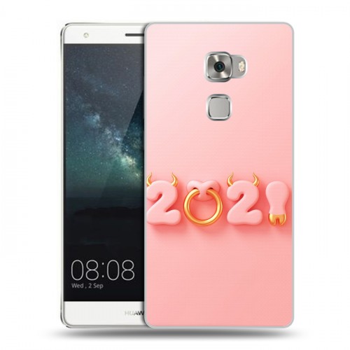 Дизайнерский пластиковый чехол для Huawei Mate S Happy 2021