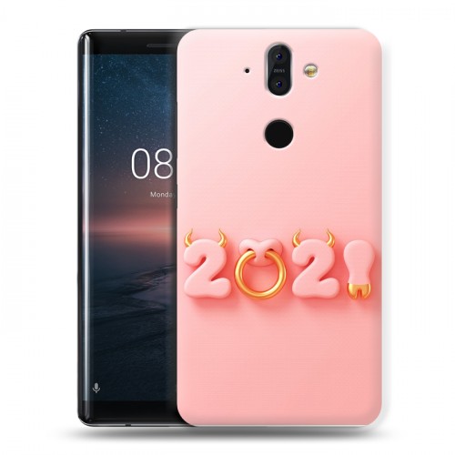 Дизайнерский силиконовый чехол для Nokia 8 Sirocco Happy 2021