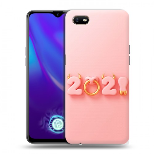 Дизайнерский пластиковый чехол для OPPO A1k Happy 2021