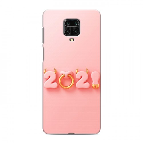 Дизайнерский силиконовый чехол для Xiaomi Redmi Note 9 Pro Happy 2021