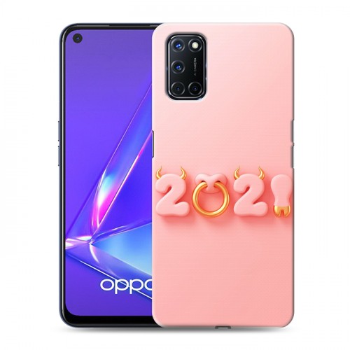 Дизайнерский пластиковый чехол для OPPO A52 Happy 2021