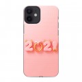 Дизайнерский силиконовый с усиленными углами чехол для Iphone 12 Mini Happy 2021