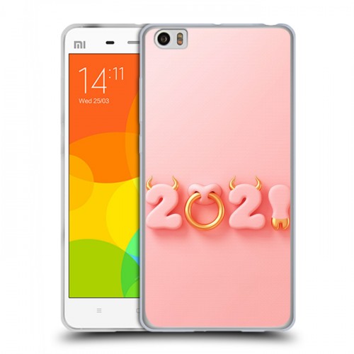 Дизайнерский силиконовый чехол для Xiaomi Mi Note Happy 2021