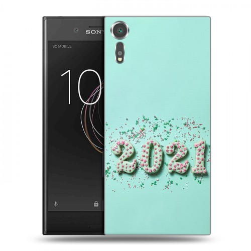 Дизайнерский пластиковый чехол для Sony Xperia XZs Happy 2021