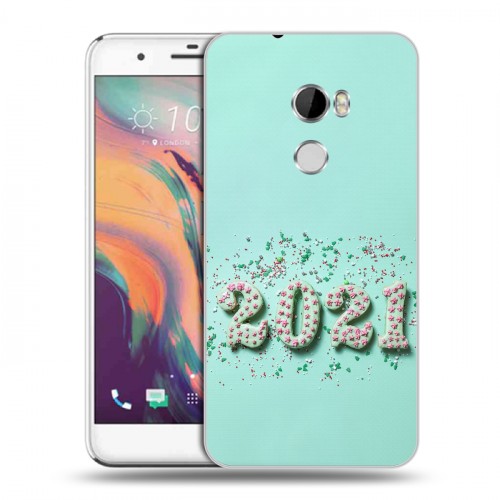 Дизайнерский пластиковый чехол для HTC One X10 Happy 2021
