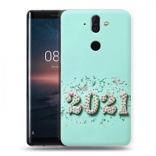 Дизайнерский пластиковый чехол для Nokia 8 Sirocco Happy 2021