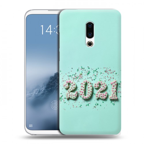 Дизайнерский пластиковый чехол для Meizu 16th Plus Happy 2021