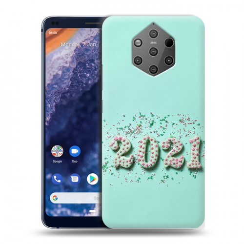 Дизайнерский силиконовый чехол для Nokia 9 PureView Happy 2021