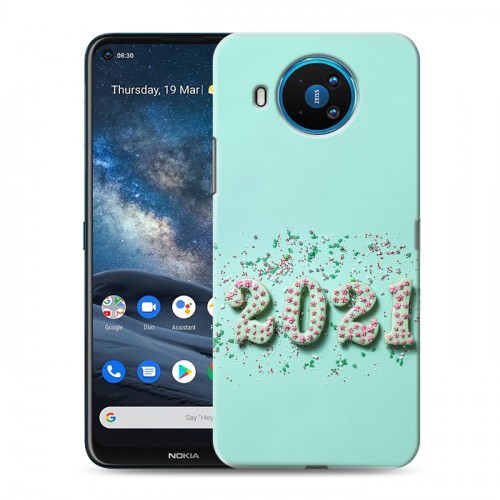 Дизайнерский силиконовый чехол для Nokia 8.3 Happy 2021