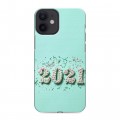 Дизайнерский пластиковый чехол для Iphone 12 Mini Happy 2021