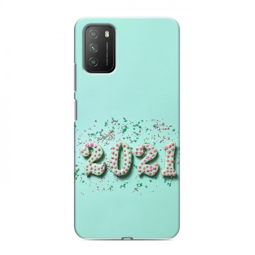 Дизайнерский пластиковый чехол для Xiaomi Poco M3 Happy 2021