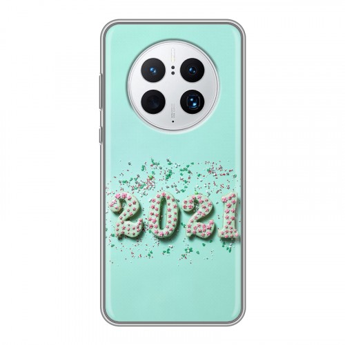 Дизайнерский пластиковый чехол для Huawei Mate 50 Pro Happy 2021