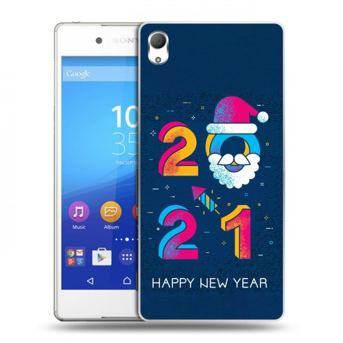 Дизайнерский пластиковый чехол для Sony Xperia Z3+ Happy 2021