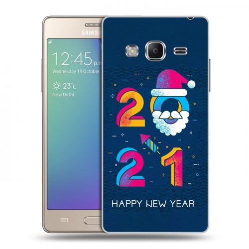 Дизайнерский пластиковый чехол для Samsung Z3 Happy 2021