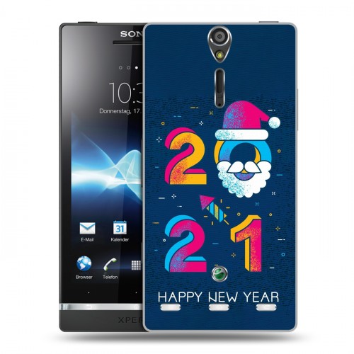 Дизайнерский пластиковый чехол для Sony Xperia S Happy 2021